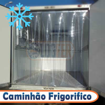 Cortina PVC para caminhão frigorifico