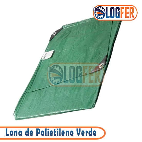 Lona Ráfia polietileno Verde 12 X 08 metros 250 micras