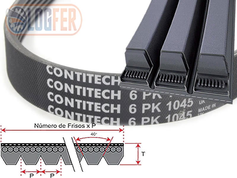 Correia poly-v 6 PK 1045