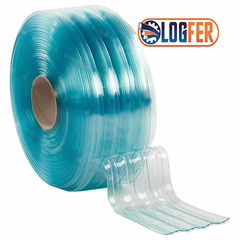 Cortina PVC Ribbed polar para Câmara fria