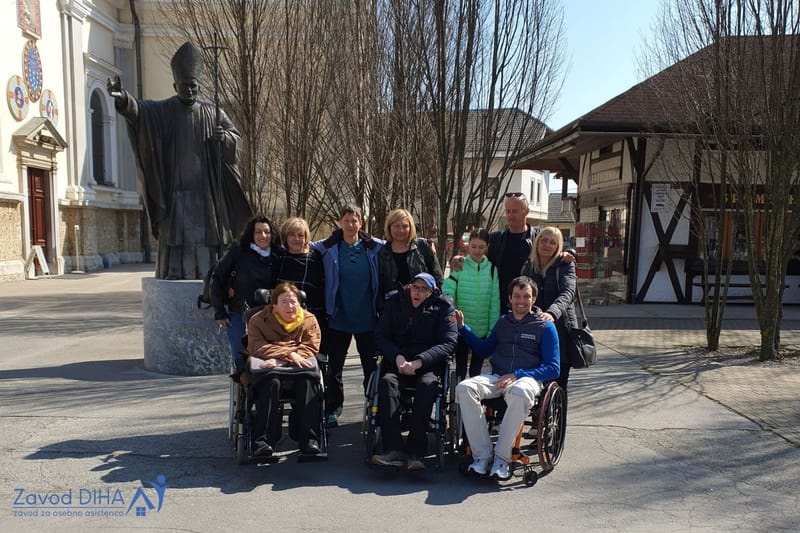 Izlet Zavoda DIHA na Brezje
