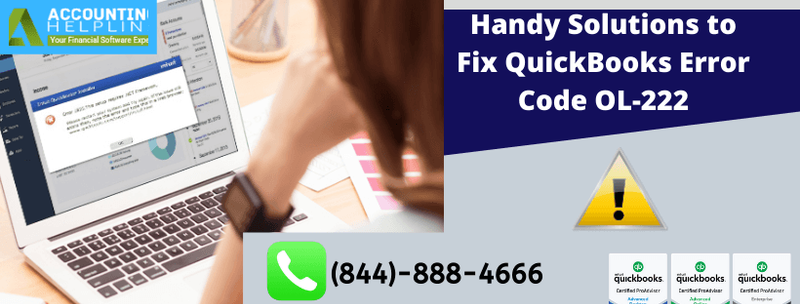 Handy Solutions to Fix QuickBooks Error Code OL-222