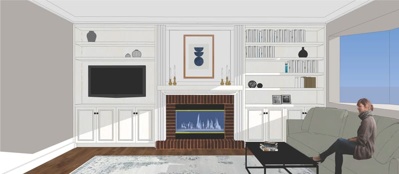 Interior Family Room Remodel