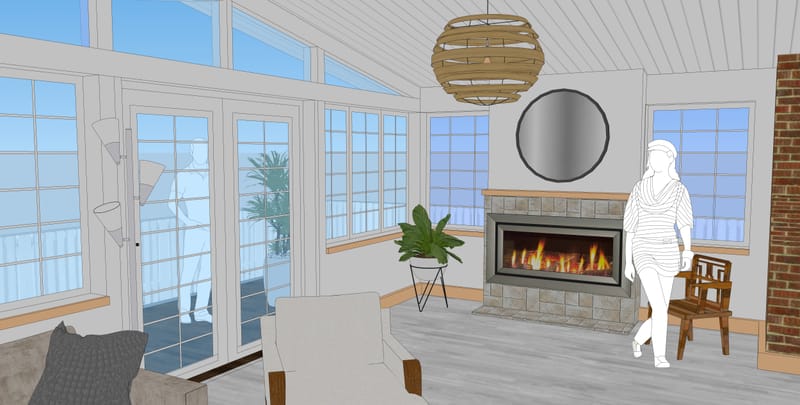 Sun Porch Addition to Second Floor