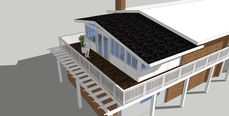 Sun Porch Addition to Second Floor