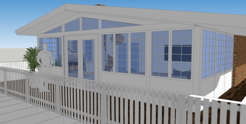 Sun Porch Addition to Second Floor