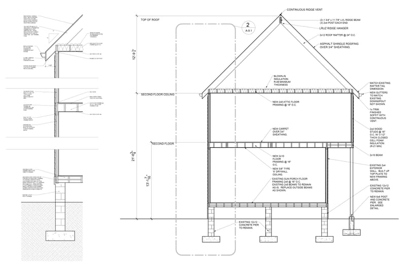 Tasteful Rear Home Addition and Owner Suite Design