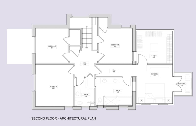 Tasteful Rear Home Addition and Owner Suite Design