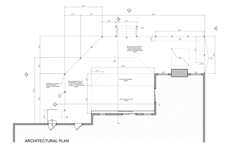Rear Covered Deck Addition With Amenities