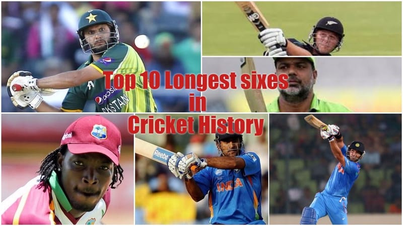 Top 10 Longest Sixes in T20 International Cricket