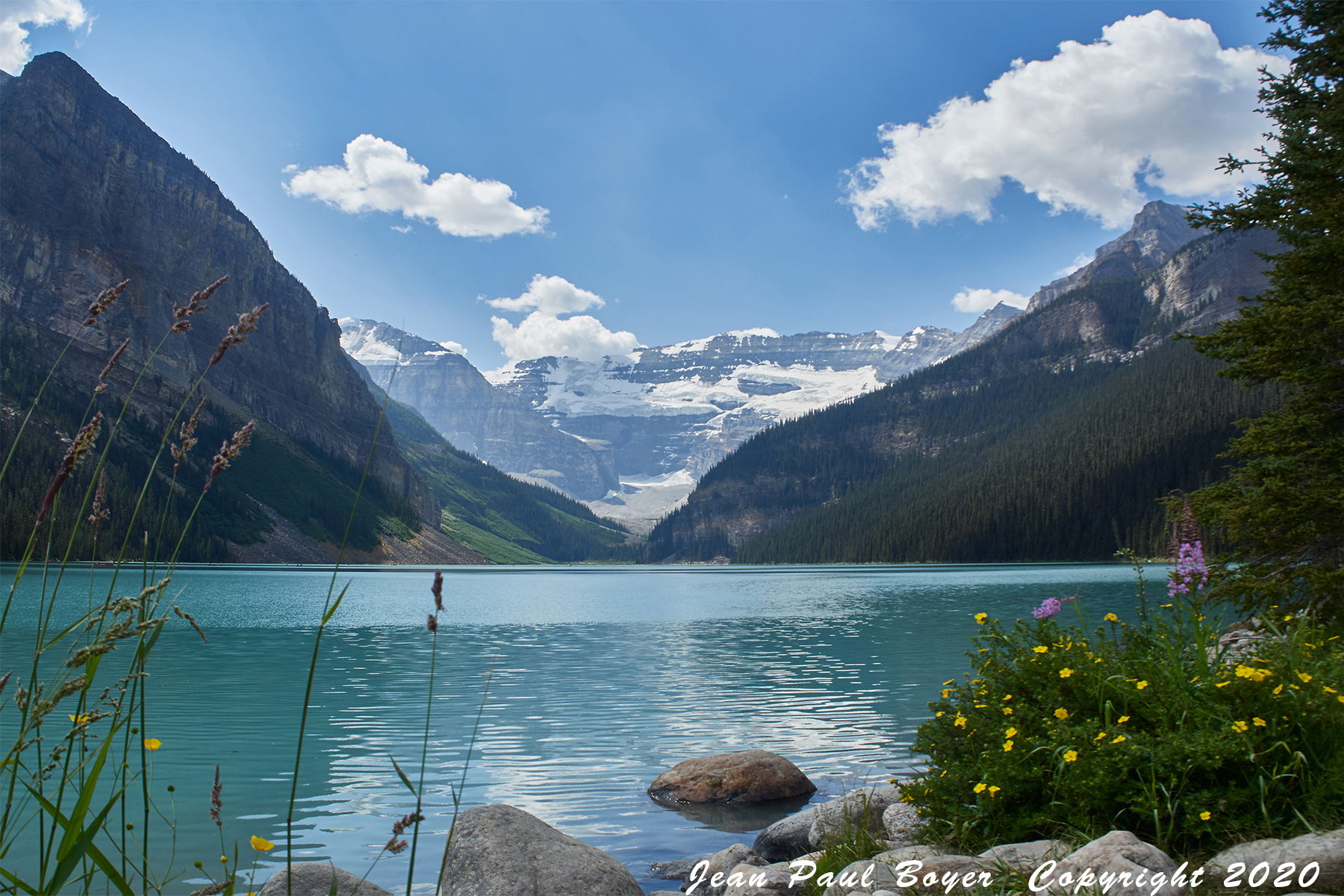 Canada Alberta Louise Lake (Lefroy Glacier)