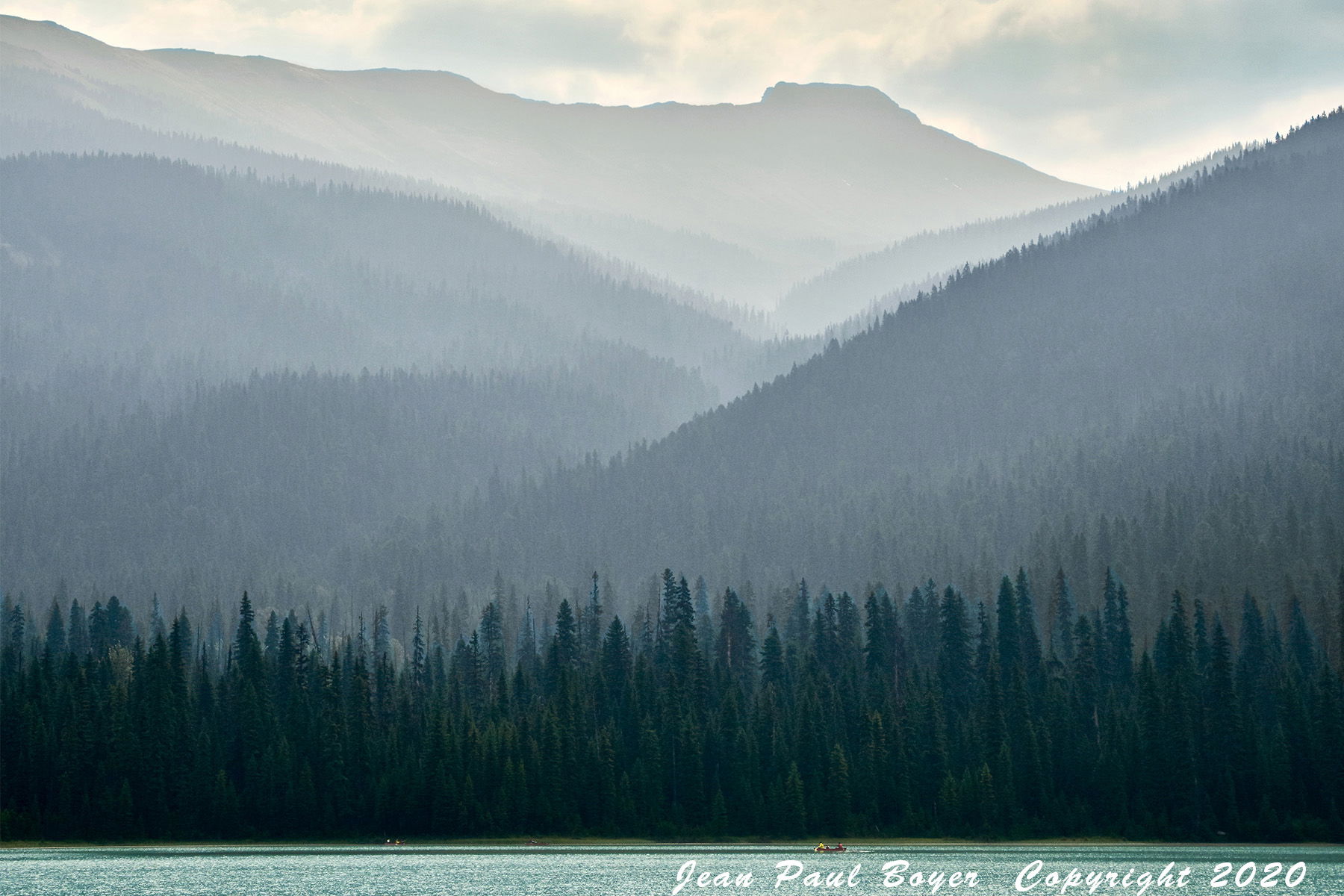 Canada Alberta Emerald Lake 1305m (Wapta Mt.2778m)