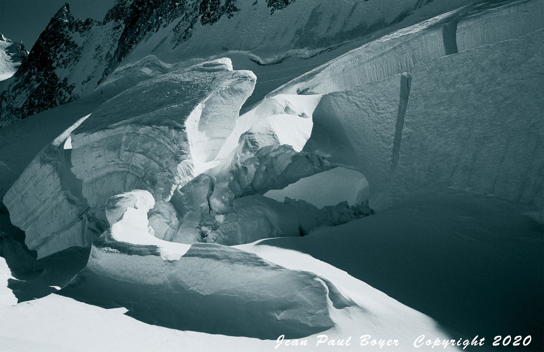 Parc des Ecrins Séracs  Glacier de La Girose