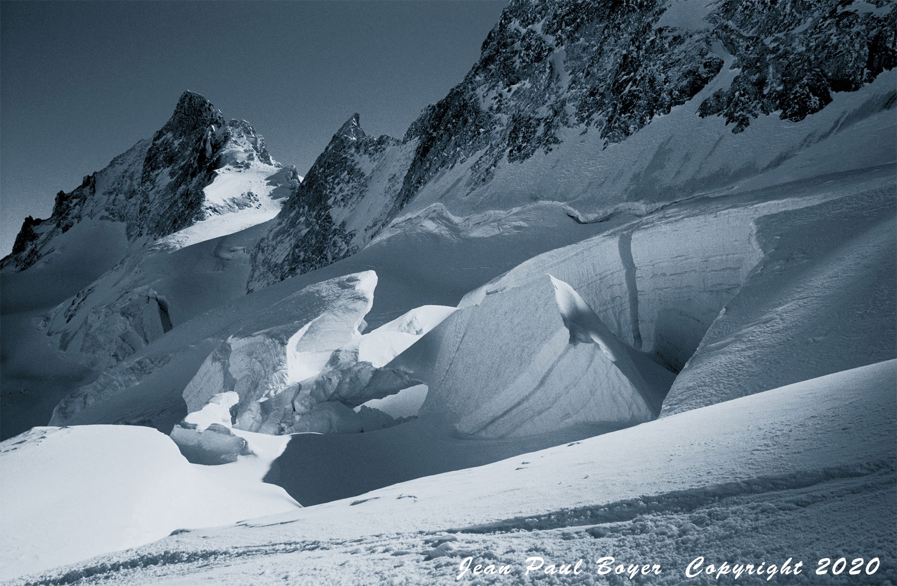 Parc des Ecrins Séracs  Glacier de La Girose