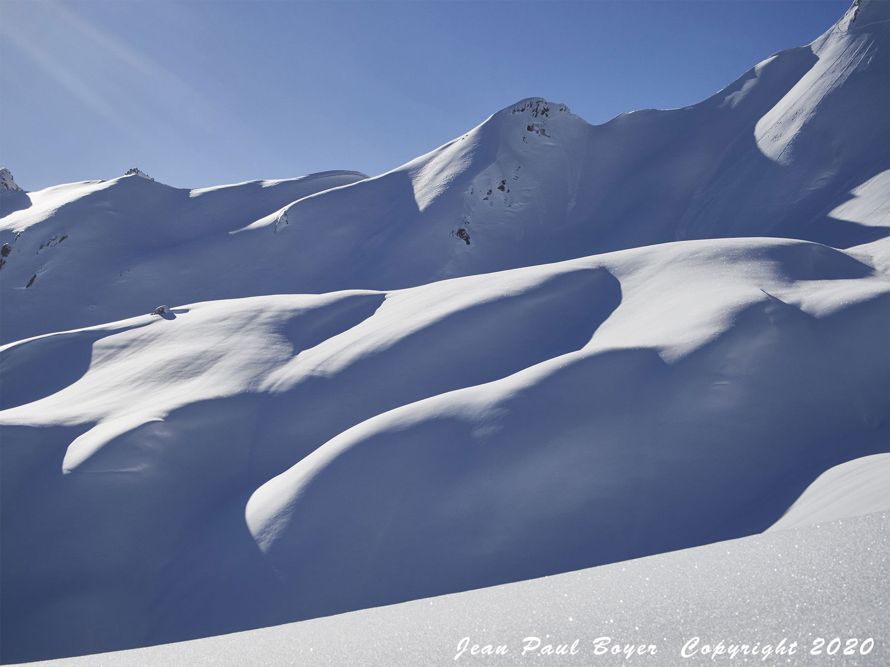 Savoie randonnée à ski aux Aiguilles de la Balme