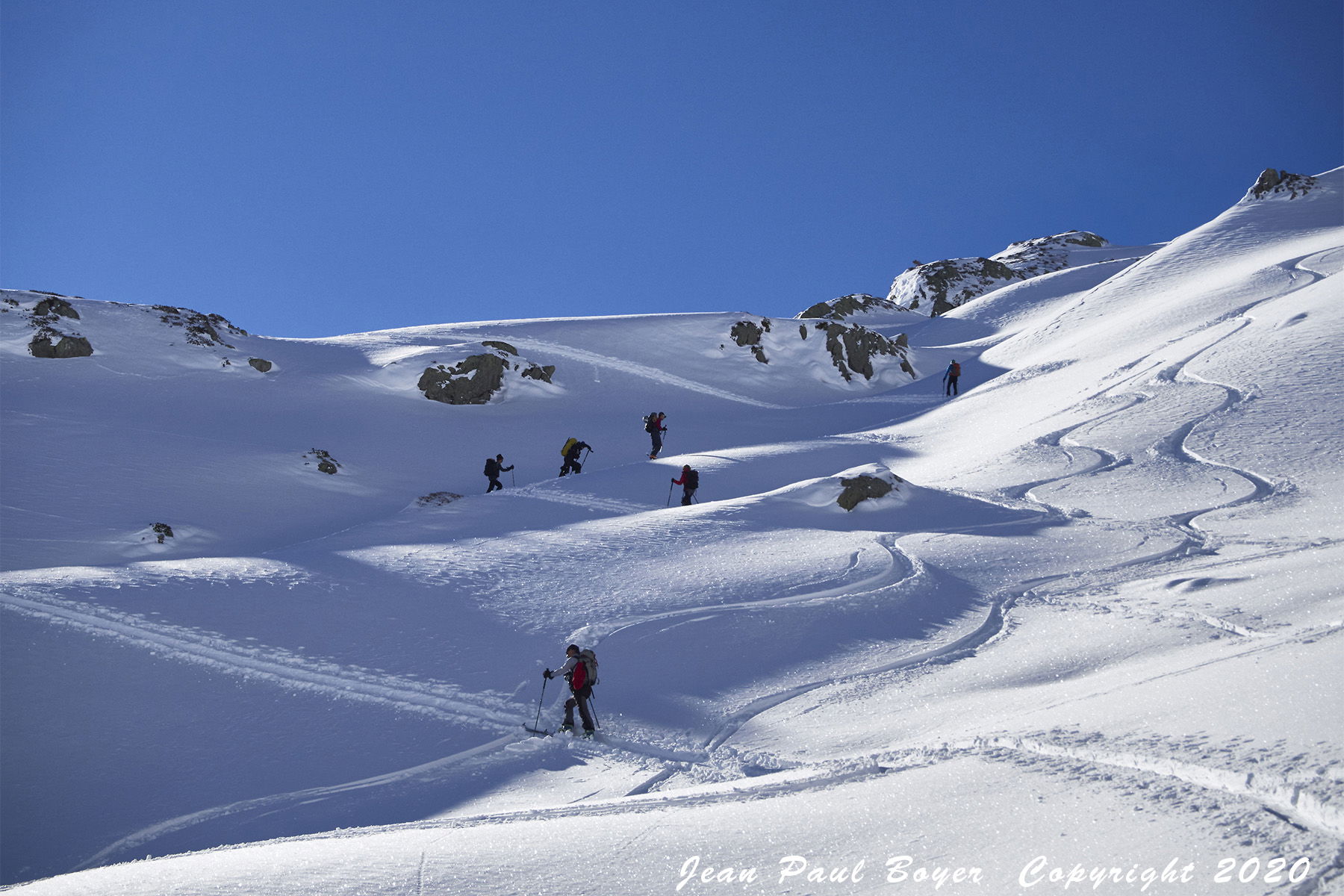 Savoie randonnée à ski aux Aiguilles de la Balme