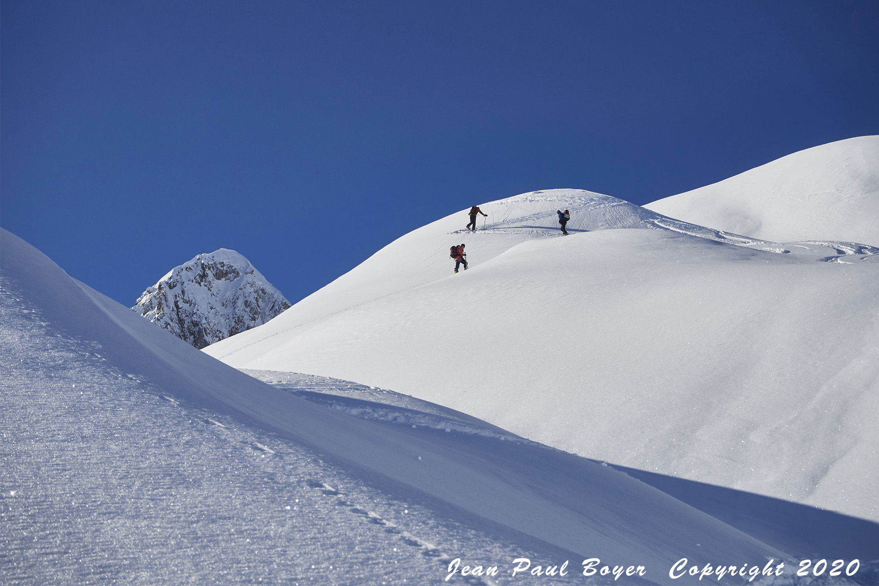 Savoie randonnée à ski aux Aiguilles de la Balme