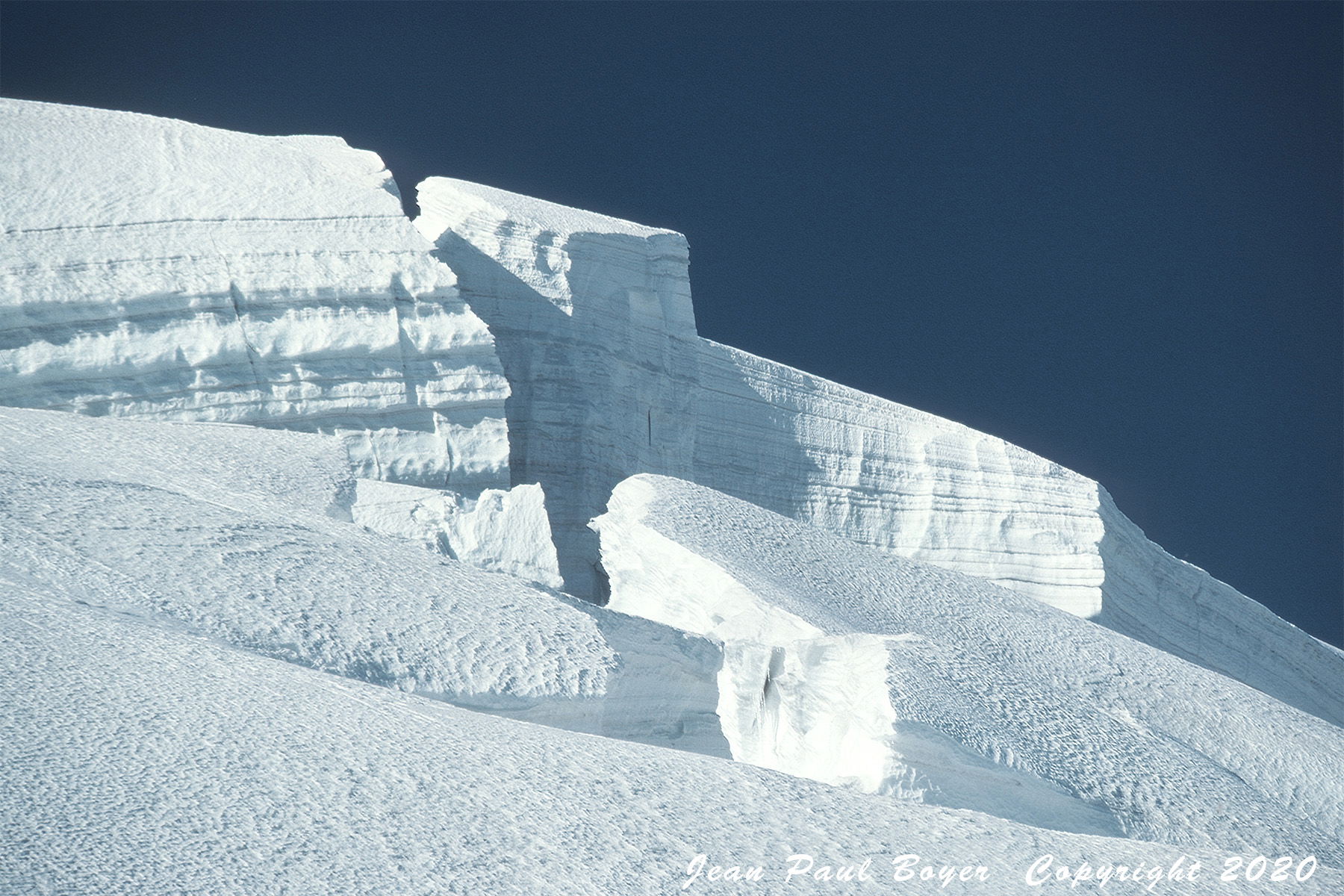Parc des Ecrins séracs du Glacier Blanc