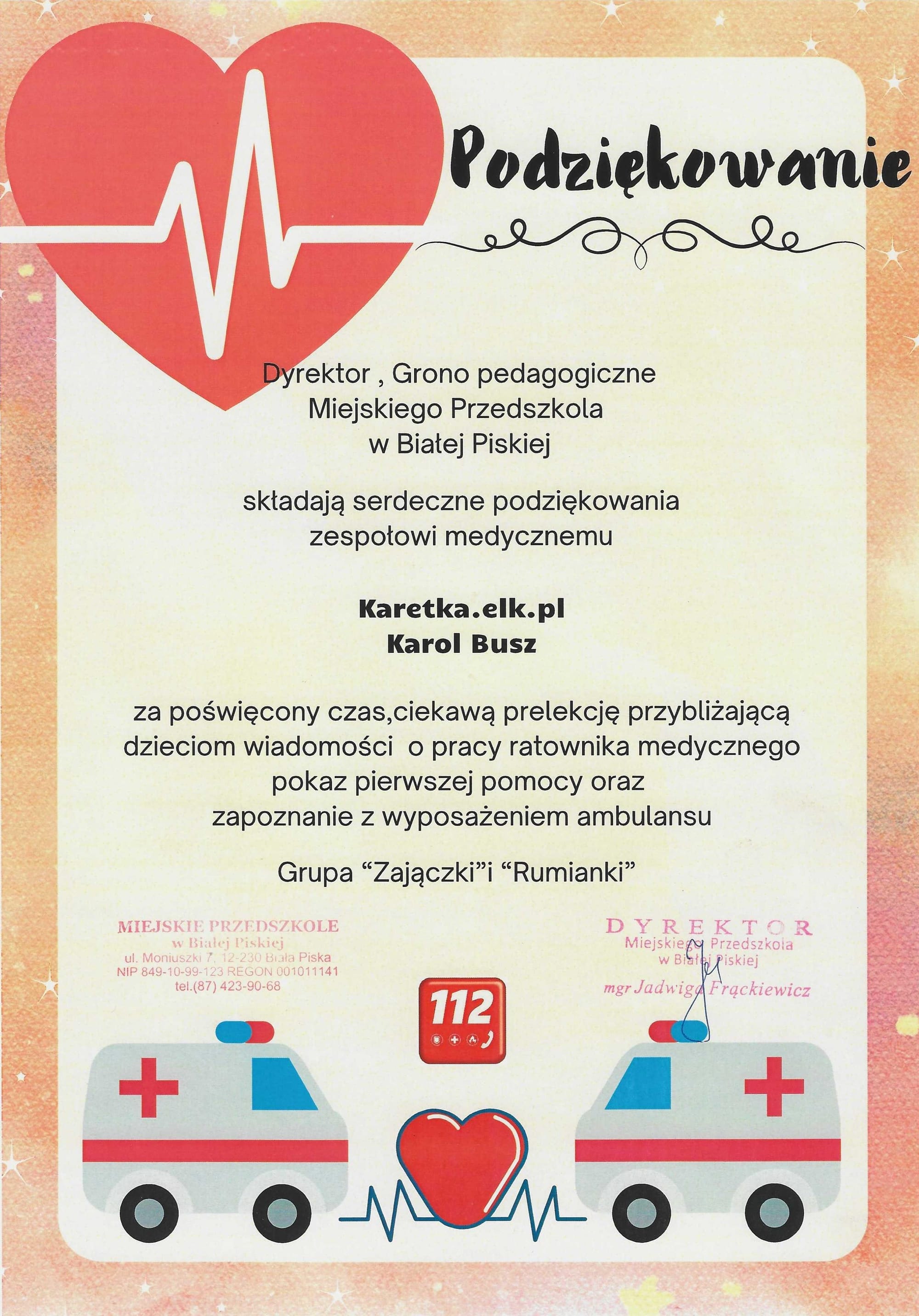 Podziękowanie 2024