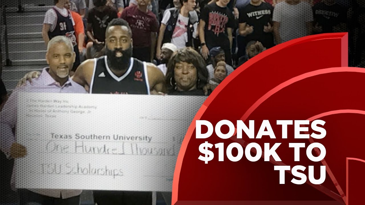 James Harden of the Houston Rockets donates $100k to TSU