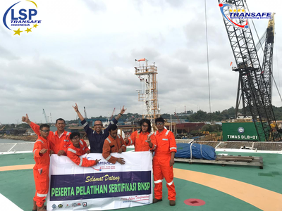 LSP Transafe Sukses  Mengadakan Uji Kompetensi Di Atas Vessel Di Batam