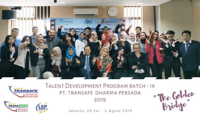 LSP TRANSAFE BERPERAN AKTIF DALAM TALENT DEVELOPMENT PROGRAM 9 2019