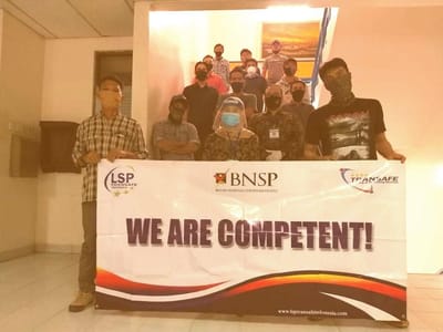 LSP TRANSAFE SUKSES MELAKUKAN UJI KOMPETENSI KEPADA 12 ASESI SKEMA JURU IKAT/RIGGER DI JAKARTA SELATAN. - Copy