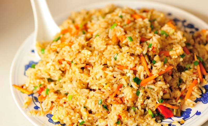 Vegetarian Singapore Fried Rice