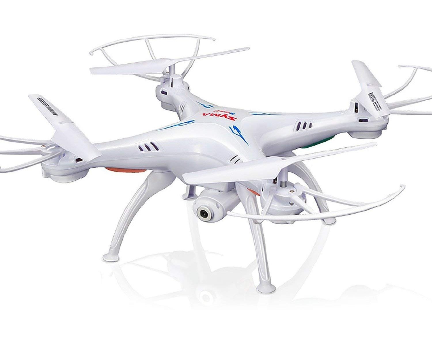 Drone sin cabeza UFO con cámara HD WiFi Syma X5SW-V3 FPV Explorers2 2.4Ghz 4CH 6-Axis Gyro RC Quadcopter de Cheerwing (blanco)