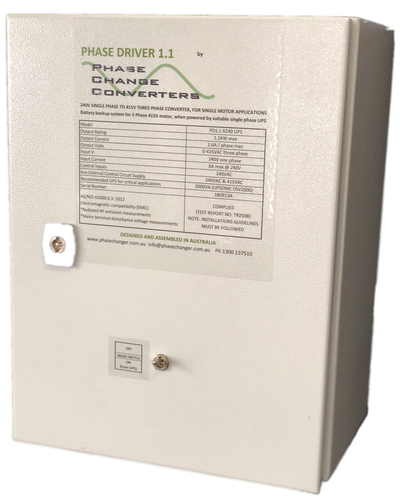 Phase Driver:   3 Phase Backup from a Battery