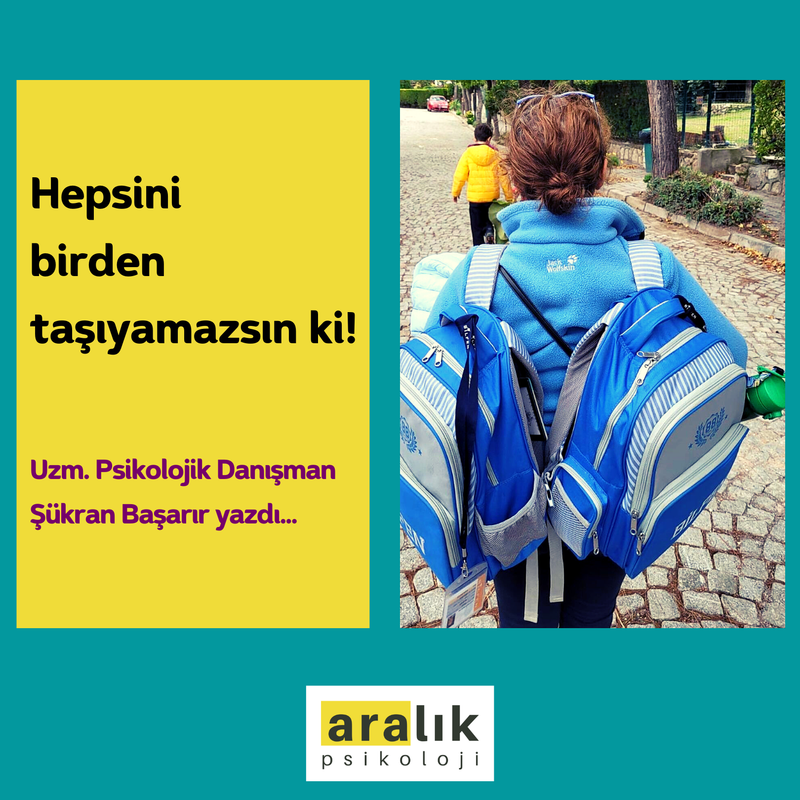 Hepsini birden taşıyamazsın ki!