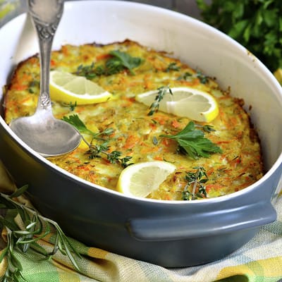 Gratin de carottes et brocolis