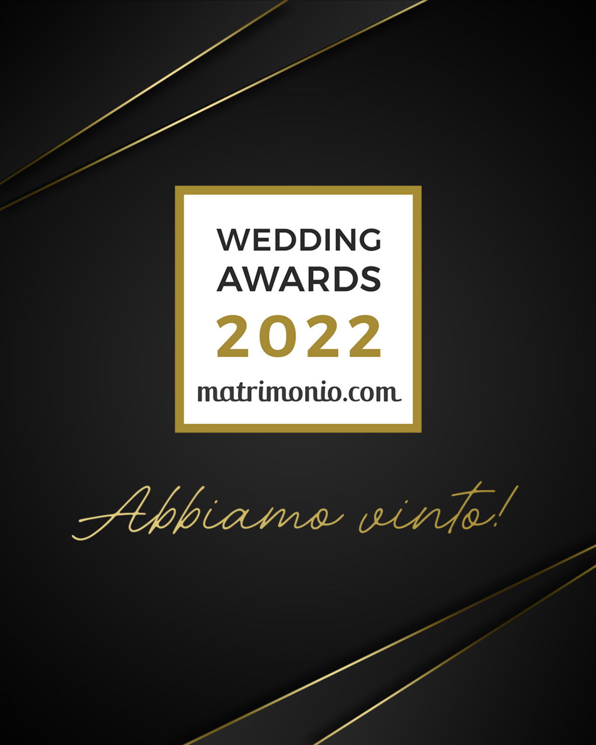 Premiazione Wedding Awards 2022