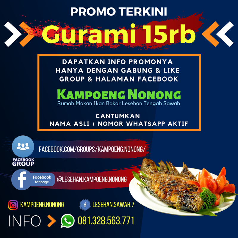 GURAMI BAKAR UTUH HANYA 15rb Rupiah!
