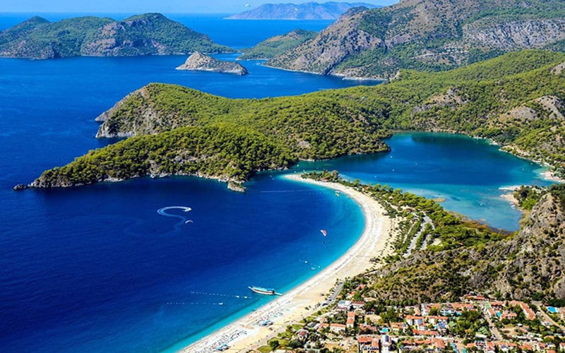 The tourist village of Fethiye in Antalya