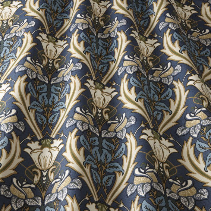 Acanthus Navy Fabric