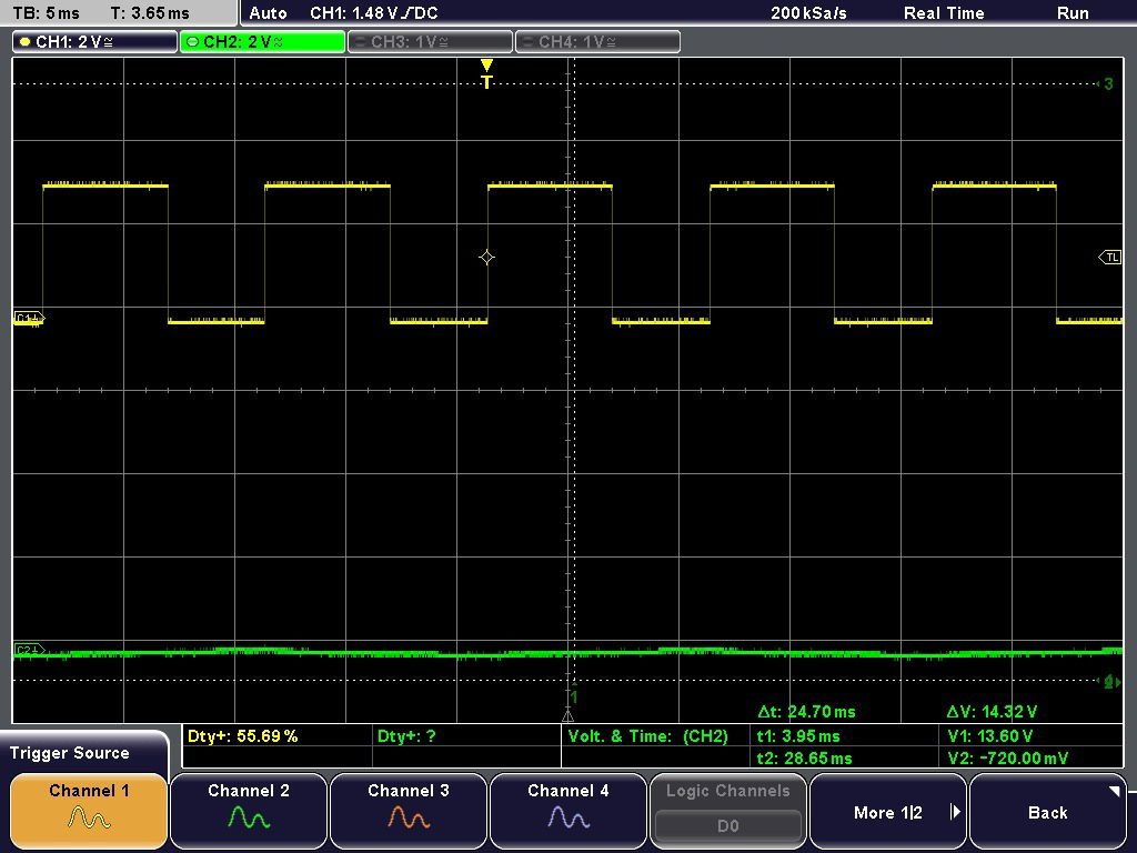 Screen Capture of PWM signal