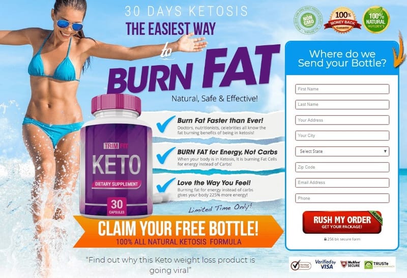 Keto Trim Fit - Natural Weight Loss Supplement With Natural Ingredients
