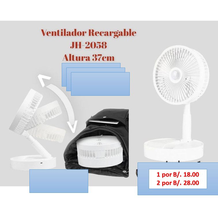 ABANICO RECARGABLE