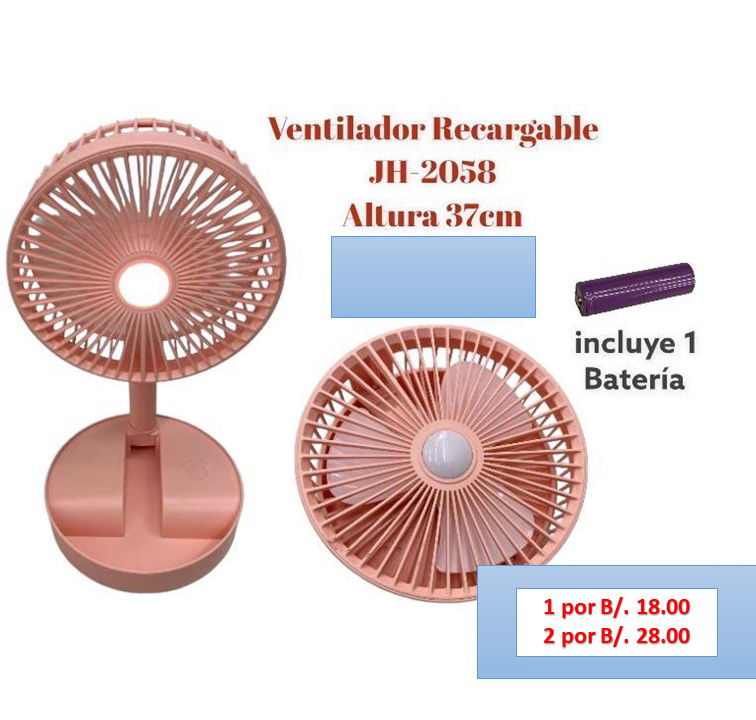 ABANICO RECARGABLE