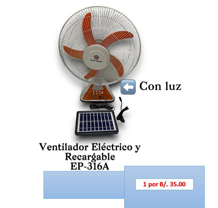 ABANICO RECARGABLE