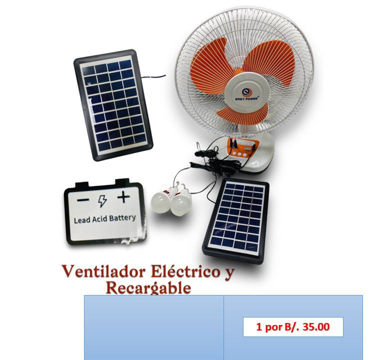 ABANICO RECARGABLE