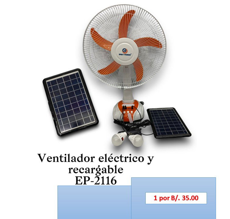 ABANICO RECARGABLE