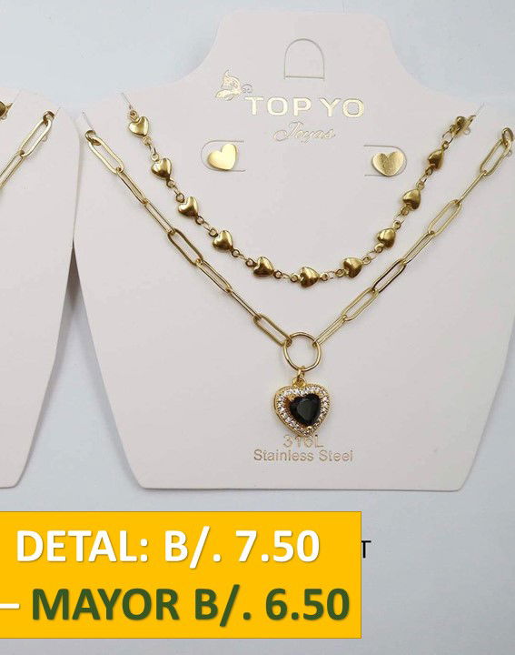 2 CADENAS PRENDAS DE ACERO