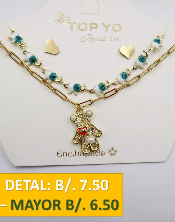 2 CADENAS PRENDAS DE ACERO