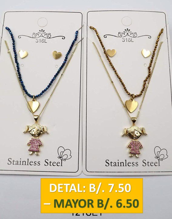 2 CADENAS PRENDAS DE ACERO