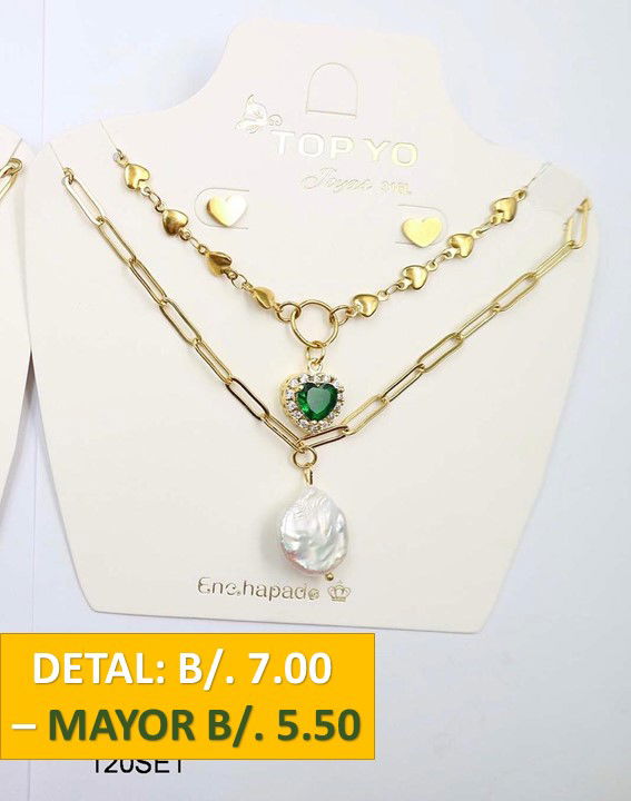 2 CADENAS PRENDAS DE ACERO