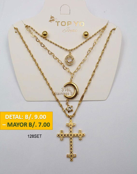 2 CADENAS PRENDAS DE ACERO