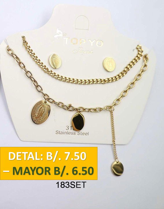 2 CADENAS PRENDAS DE ACERO