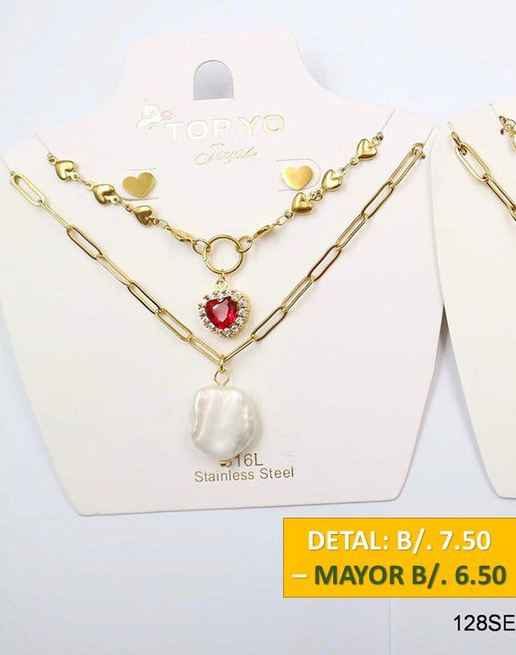 2 CADENAS PRENDAS DE ACERO